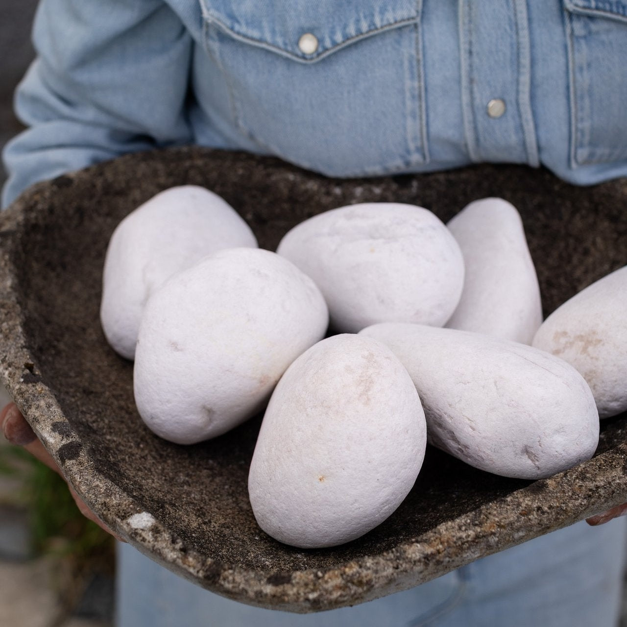 Dekorsten Vitrosa marmor 100-150mm, 500kg, 50st, Halvpall